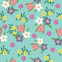 cute flower pattern image for fabric textile or wall decoration