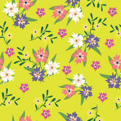 cute flower pattern image for fabric textile or wall decoration