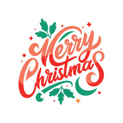 Festive Merry Christmas vector Art design