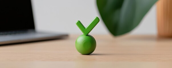 register and approval concept. A close-up of a green checkmark and Approved status displayed on a registration dashboard