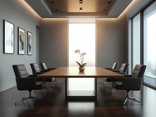 Fototapeta premium Modern Conference Room - High-End Business Space