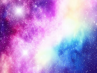 Fototapeta premium A breathtaking cosmic display of nebulae and galaxies, showcasing the vibrant colors and mesmerizing patterns of the universe. Explore the wonders of space and the beauty of celestial bodies.