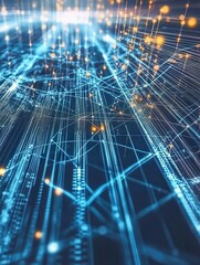 Abstract Network Design: A Visual Exploration of Data Flow and Interconnections