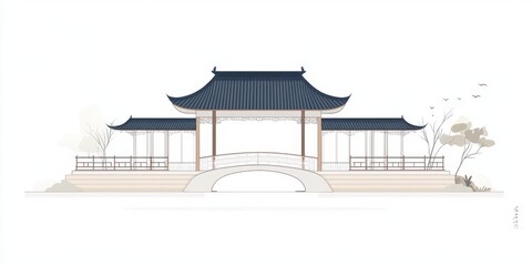 Fototapeta premium pavilion in the park
