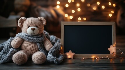 Pregnancy Announcement : Fall Baby with Black Letter Board Mockup