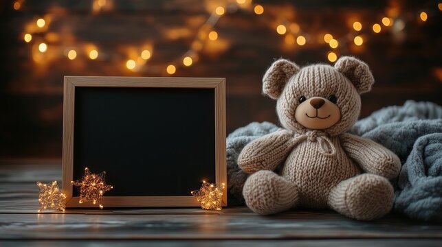 Pregnancy Announcement : Fall Baby with Black Letter Board Mockup