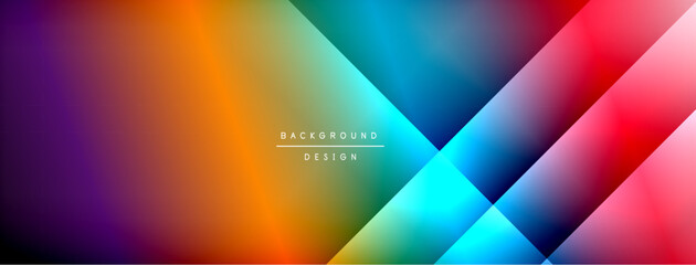 Colorful gradient with lines made of shadow and light. Creative background