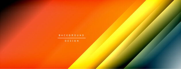 Dynamic shadow lines with gradient colors geometric background