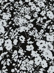 Vector seamless pattern. Pretty pattern in small flowers. Small blue flowers. White background. Ditsy floral background. The elegant the template for fashion prints. Stock vector.