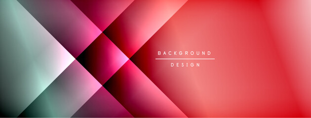 Obraz premium Dynamic shadow lines with gradient colors geometric background