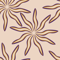 Vintage luxury seamless floral background with golden lilies flowers. Romantic pattern template for wall decor, wallpaper, wedding invitations, ceremonies, cards.
