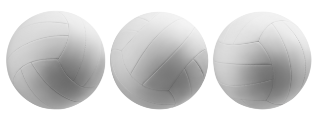 Volleyball ball isolated on white background, full depth of field