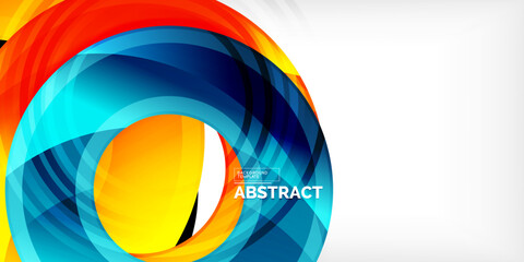 Fototapeta premium Circles, round elements, ring shapes premium background. Vector Illustration For Wallpaper, Banner, Background, Card, Book Illustration, landing page