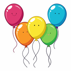 Illustration Of Colorful Balloons

