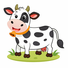 cartoon illustration cow

