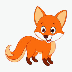 Cute fox cartoon
