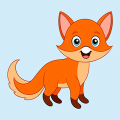 Cute fox cartoon
