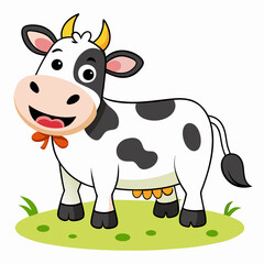 cartoon illustration cow

