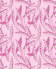 Abstract Big flowers pattern, upscale floral pattern. graphical textures floral, trendy colors pattern , flowers background with leaves. vector illustration.