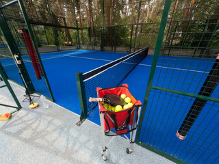  Outdoor padel court in a park