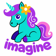 STICKER DESIGN OF UNICORN