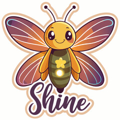 STICKER DESIGN OF SHINE