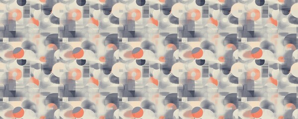 Fototapeta premium seamless pattern of Abstract geometric pattern coral gray neutral tones modern design minimalist aesthetic 