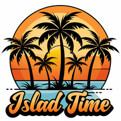 STICKER DESIGN OF ISLAND