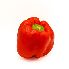 red paprika isolated on white
