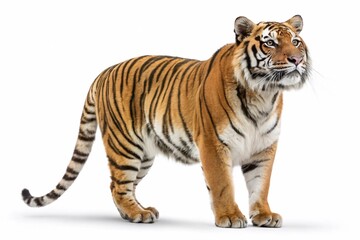 Obraz premium tiger isolated on white background