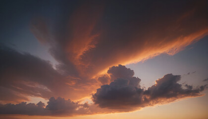 Fototapeta premium Dramatic storm cloudscape. Massive stratocumulus clouds