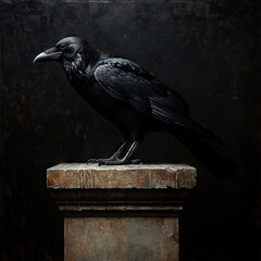 Fototapeta premium black raven