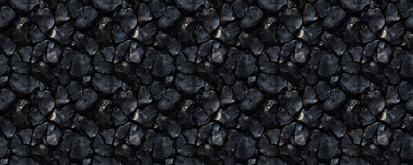 seamless pattern of Dark gray black rock texture  background abstract design 