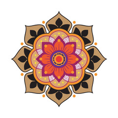 abstract background, Traditional Indian Mandala 