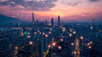 Obraz premium iot smart technology futuristic in industry 4.0 concept, engineer use augmented mixed virtual reality to education and training, repairs and maintenance, sales, product and site design, and more.