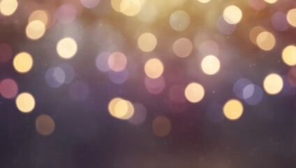 Fototapeta premium A blurry image of many colorful, circular lights against a dark background.