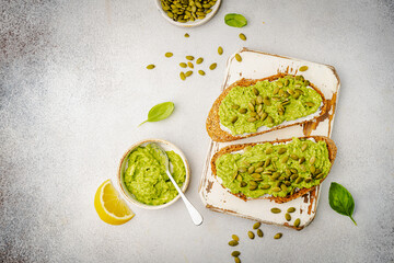Healthy avocado toast