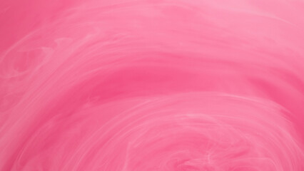 Paint shimmer. Smooth mist. Defocused bright pink white cloud ink mist vortex vapor steam moving on...