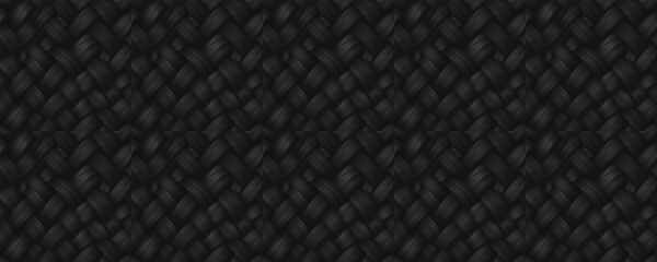 seamless pattern of Abstract black woven texture dark gray background  design elegant modern style 