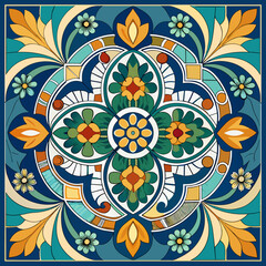 seamless pattern with flowers