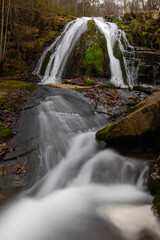 Fototapeta premium Roaring Run Waterfall in Virginia