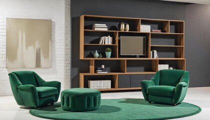 Current and seasonal trend armchair in interior decoration