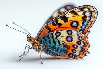 A Vividly Colored Butterfly With Detailed Wings