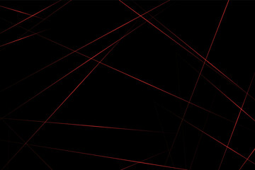 Abstract black with red lines, triangles background modern design. Vector illustration EPS 10.