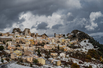 Pietrabbondante, Isernia, Molise. Winter panorama