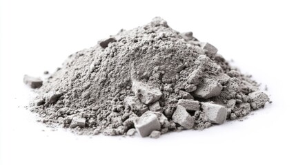 Gray Powdered Substance with Clumps