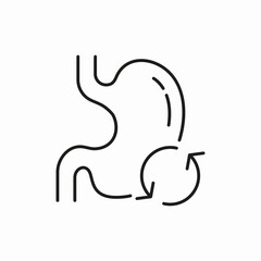 stomach digestive system icon sign vector