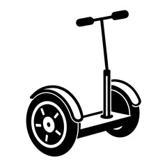 segway silhouette vector