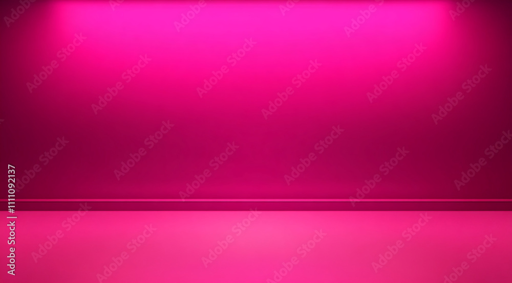 Poster Vibrant pink backdrop creating a stunning visual effect in a modern setting for art and photography