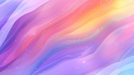 Obraz premium Rainbow Pastel Wave Background